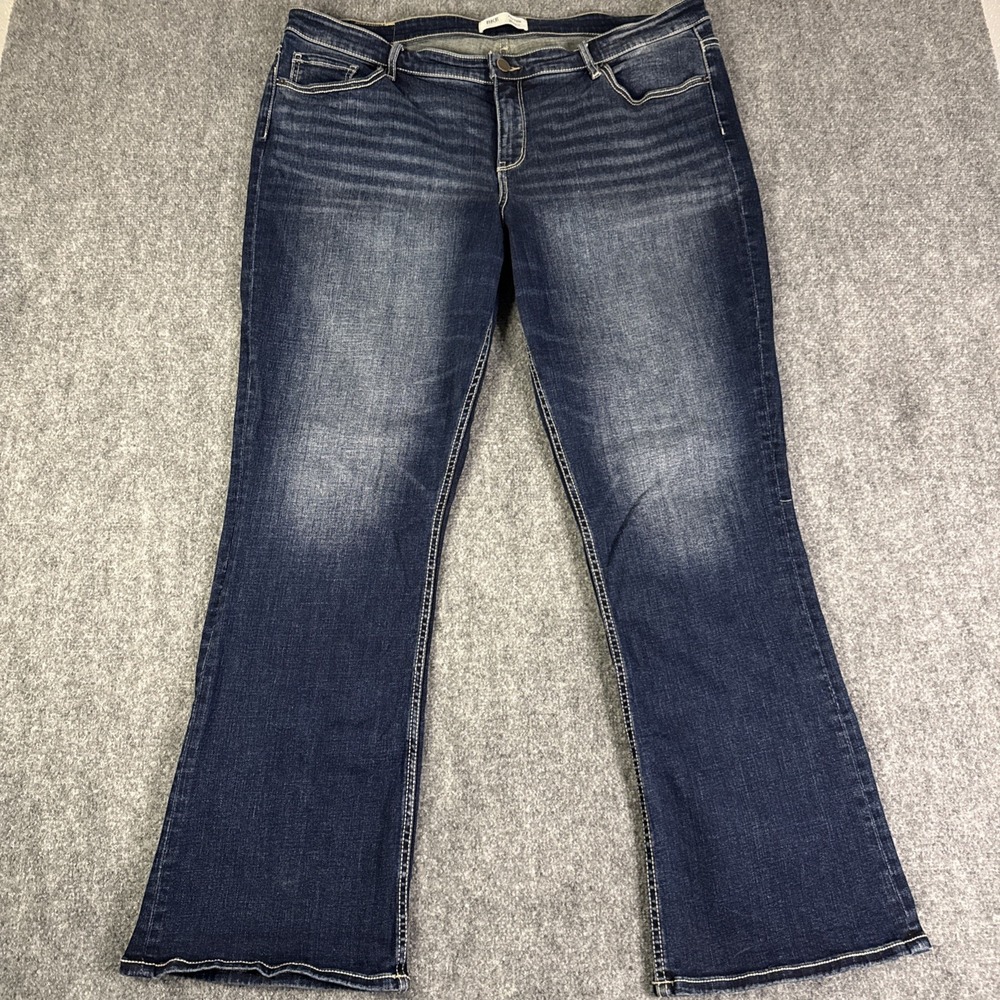 BKE Payton Mid Rise Universal Fit Bootcut Stretch Denim Jeans Women's Size 38